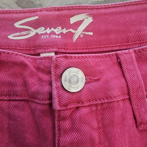 NWOT!  Seven 7 Slim Straight Jean - Pink Size 6 - Picture 2 of 12